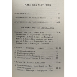Introduction à l'Archéologie et à l'Histoire de l'Art - 3d édition