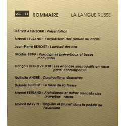 La langue russe - SLOVO revue du centre d'études russes et...