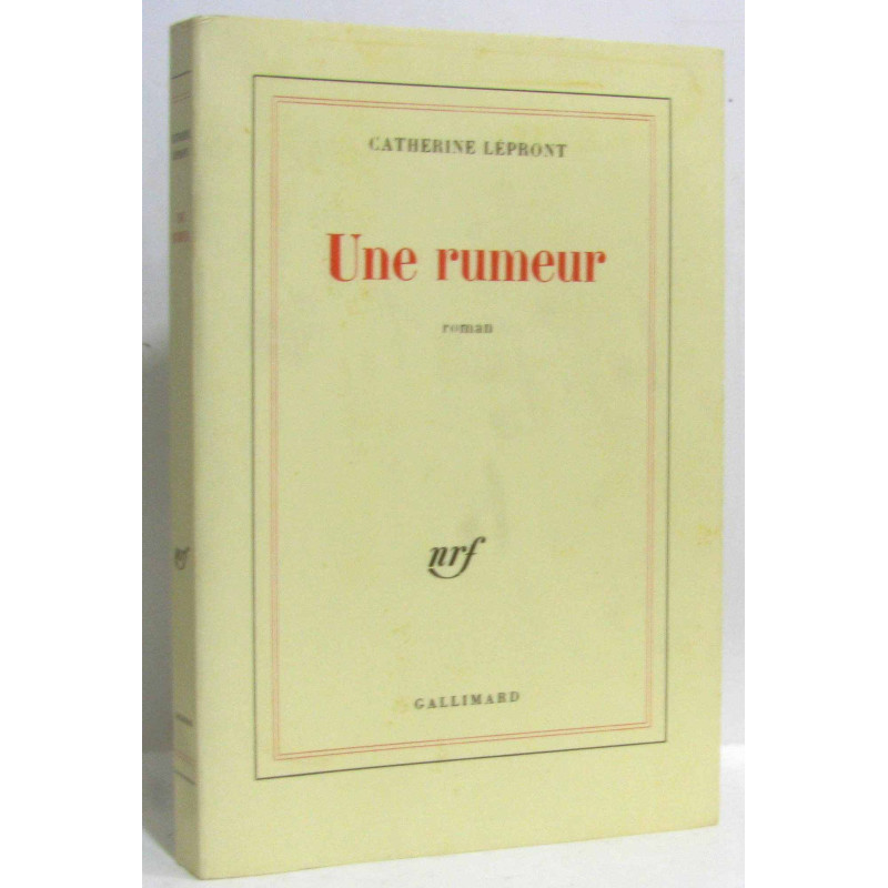 Une rumeur: Roman