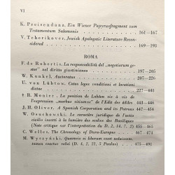 Symbolae Raphaeli Taubenschlag Dedicatae I II et III --- EOS...