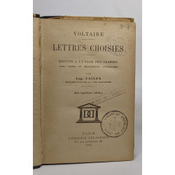 Lettres choisies - édition à l'usage des classes avec notes...