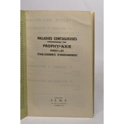 Maladie contagieuses - prophylaxie dans les établissements...
