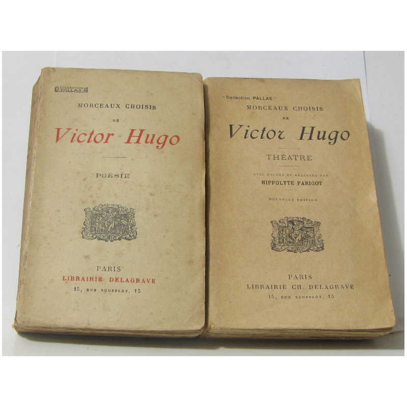 Poésie - théatre (Morceaux choisis de ... lot de 2 livres)