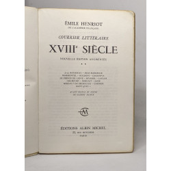 Courrier littéraire - XVIIIe siècle