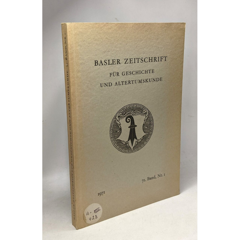 Basler zeitschrift für geschichte und altertumskunde -...