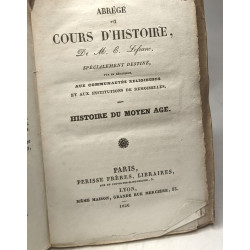 Abrégé du cours d'histoire/ Histoire du moyen