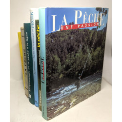 6 livres sur la pêche: La pêche (larousse) + La pêche (Nadaud) +...