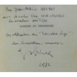 Sagesse du pessimisme (essai)