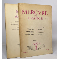 Lot de 2 numéro de "Mercure de France": Juillet 1962 / Juin 1963