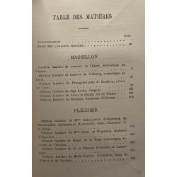 Massillon Fléchier Mascaron - Oraisons funèbres - précédée de...