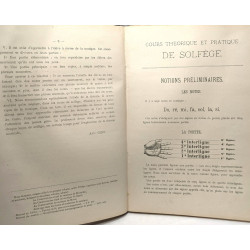 Solfège théroque et pratique - premier volume - contenant 85...