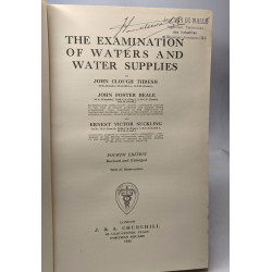The examination of waters and water supplies - fourth edition...