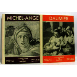 Le musée de poche. collection les maîtres. 6 volumes: Michel Ange...