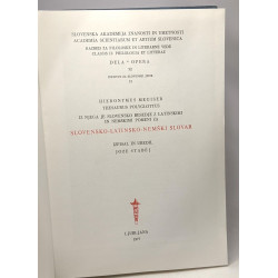 Hieronymus megiser thesaurus polyglottus iz njega je slovensklo...
