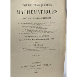 2400 nouvelles questions mathématiques posées aux examens...