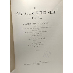 In faustum reiensem studia commentatio academica - arvid G:SON ELG