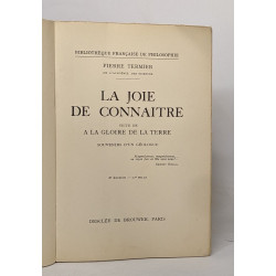 La joie de connaître - souvenirs d'un géologue - 8e édition -...