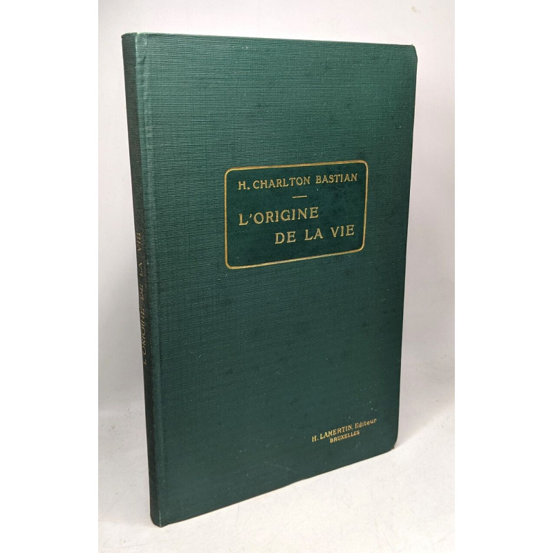 L'origine de la vie : compte-rendu d'expériences faites avec...