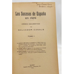 Los sucesos de Espana en 1909 cronica documentada por Salvador...