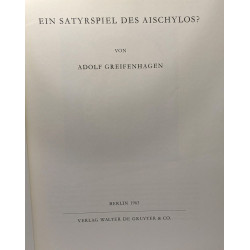 Ein satyrspiel des aischylos? / 118. Winckelmannsprogramm der...