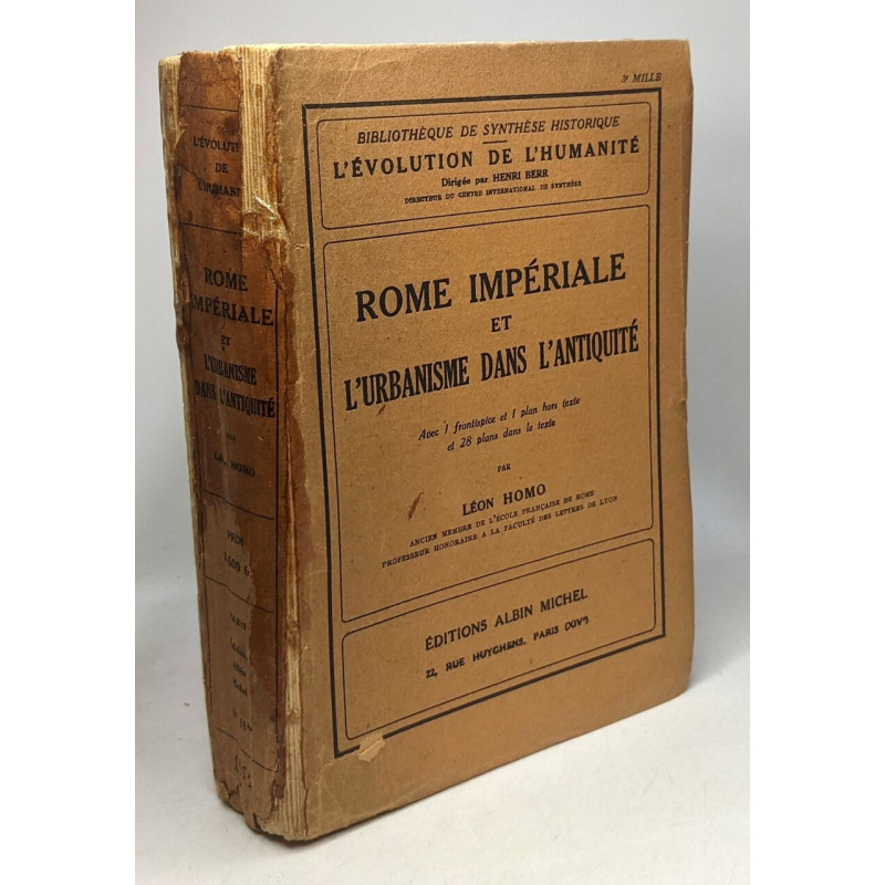 Rome impériale et l'urbanisme dans l'Antiquité / Bibliothèque de...