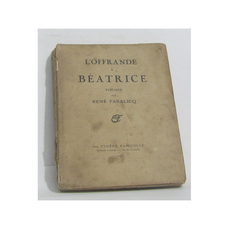 L'offrande à béatrice