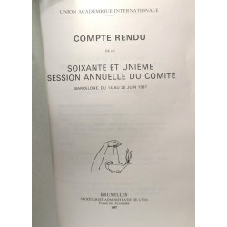 Compte rendu de la soixante et unième sessionn annuelle du comité...