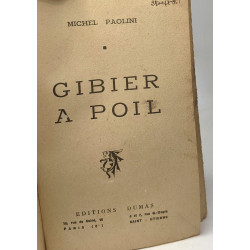 Gibier à poil - Collection jeunes de France
