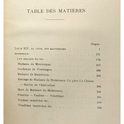 Louis XIV - sa cour ses maîtresses d'après Saint-Simon et...