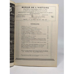 Lot de 3 revues Miroir de l'histoire: numéro 93 - septembre 57 /...