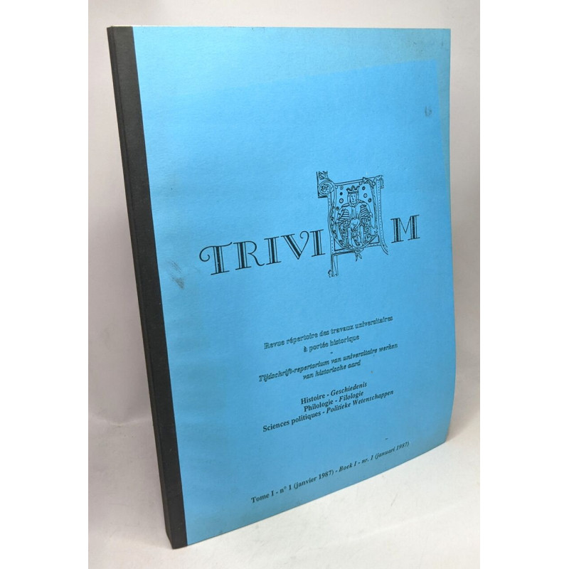 Trivium - revue répertoire des travaux universitaires à portée...