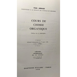 Cours de chimie organique - 5e édition