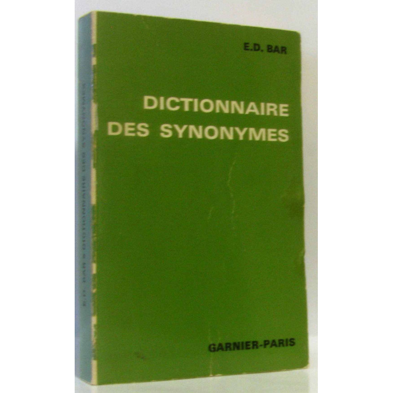 Dictionnaire des synonymes