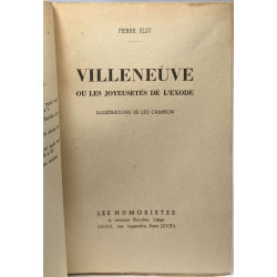 Villeneuve ou les joyeusetés de l'éxode - illustrations de Léo Campion