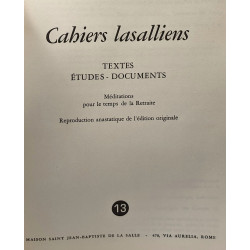 Cahiers lasalliens - textes études-documents - médiations pour le...