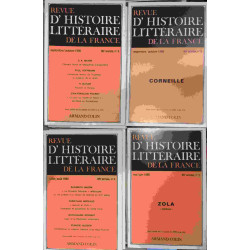 31 numéros de la Revue d'histoire littéraire de la France entre...