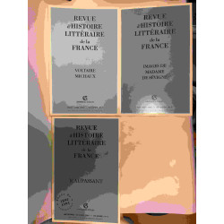 31 numéros de la Revue d'histoire littéraire de la France entre...