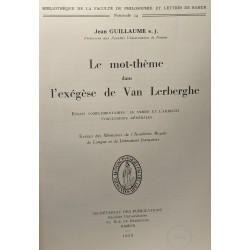 Le mot-thème dans l'exégèse de Van Lerberghe - essais...