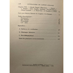 Esquisse des littératures de langue anglaise - Grande-Bretagne -...