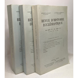 Revue d'histoire ecclésiastique vol. LXXXVI. N°1 DL LXXVI. n°1 +...