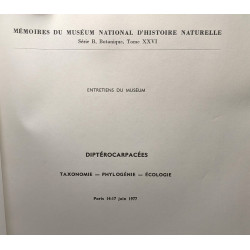 Diptérocarpacées taxonomie phylogénie écologie entretiens du...