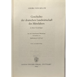 Geschichte der deutschen landwirtschaft des Mittelalters in ihren...