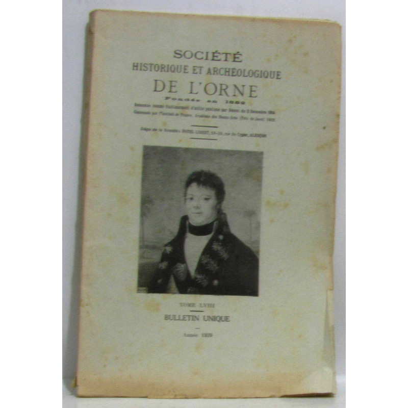Société historique et archéologique de l'orne - tome LVIII - année...