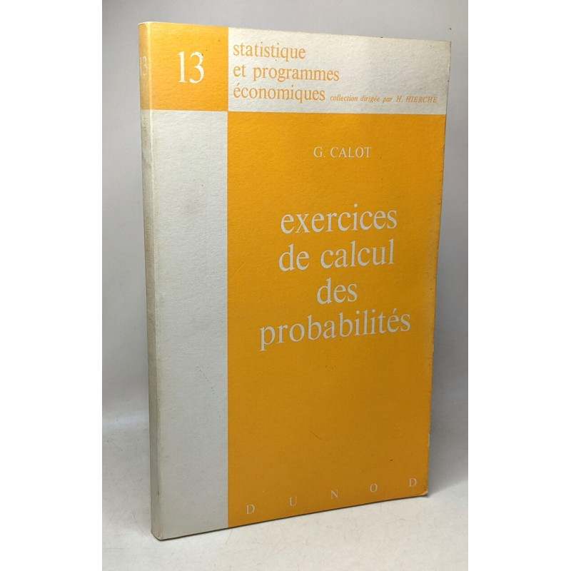 Exercices de calcul des probabilités / statistique et programmes...
