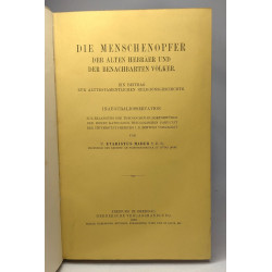 Die menschenopfer der alten hebräer und der benachbarten völker +...