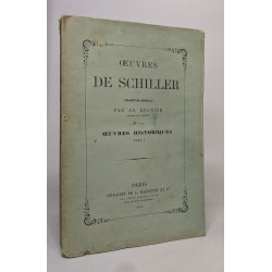 Oeuvres de schiller - théâtre tomes II et III / Oeuvres...