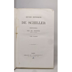 Oeuvres de schiller - théâtre tomes II et III / Oeuvres...