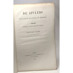 De Apuleio - fabularum scriptore et rhetore - THESIM
