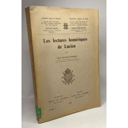 Les lectures homériques de Lucien - classe des lettres et des...