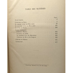 Littérature politique et polémique Ruth Maccabées Daniel Esther...